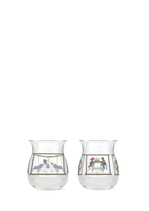 Holmegaard Christmas Tea light holder 2024 H7.5 multi 2 pcs.