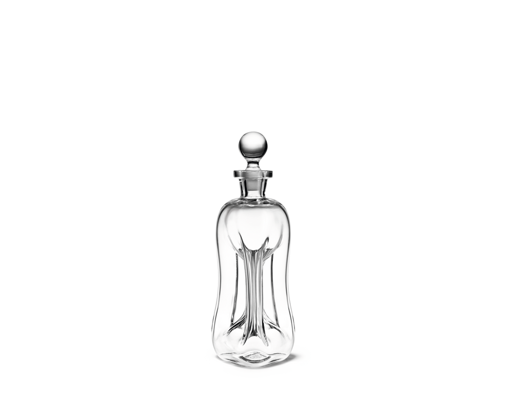 Klukflaske 3-pillar H26 cm clear