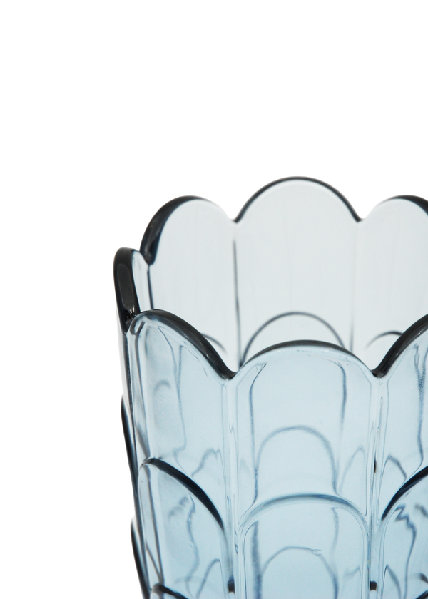 Lily Vase H19 cm blue iris