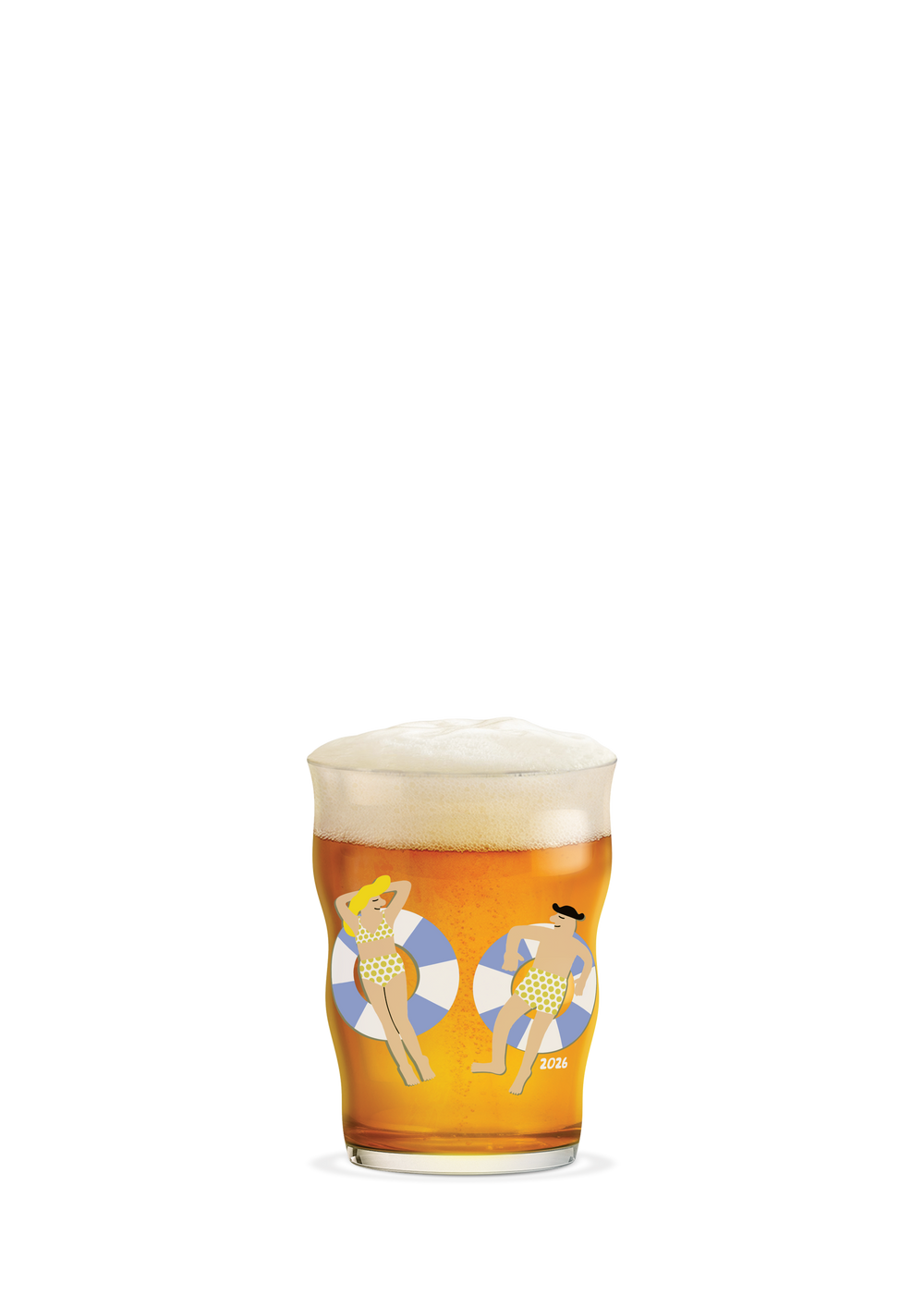 Mikkeller Pint Beer Glas 2026 40 cl clear w. deco