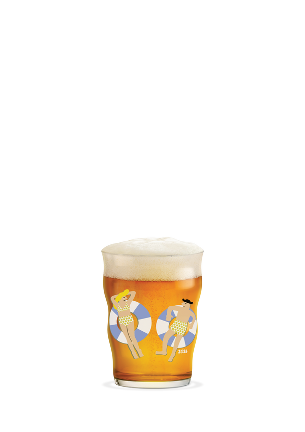 Mikkeller Pint Beer Glas 2026 40 cl clear w. deco