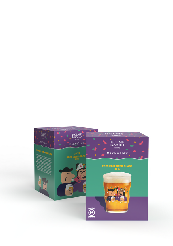 Mikkeller Pint Beer Glas 2025 40 cl clear w. deco