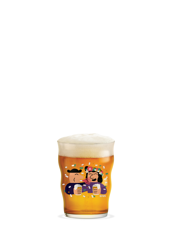 Mikkeller Pint Beer Glas 2025 40 cl clear w. deco