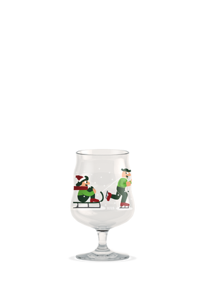 Mikkeller Universal Beer Glas Christmas 2025 40 cl clear w. deco