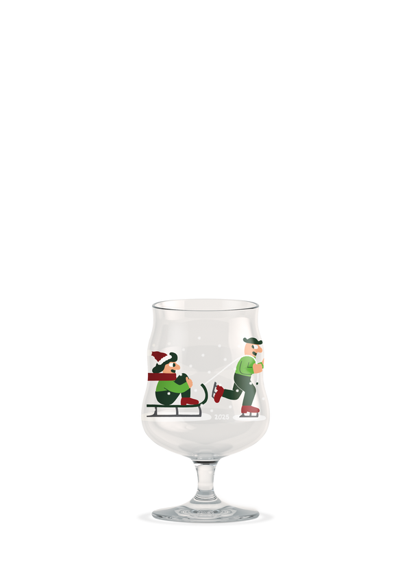 Mikkeller Universal Beer Glas Christmas 2025 40 cl clear w. deco