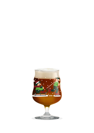 Mikkeller Universal Beer Glas Christmas 2025 40 cl clear w. deco