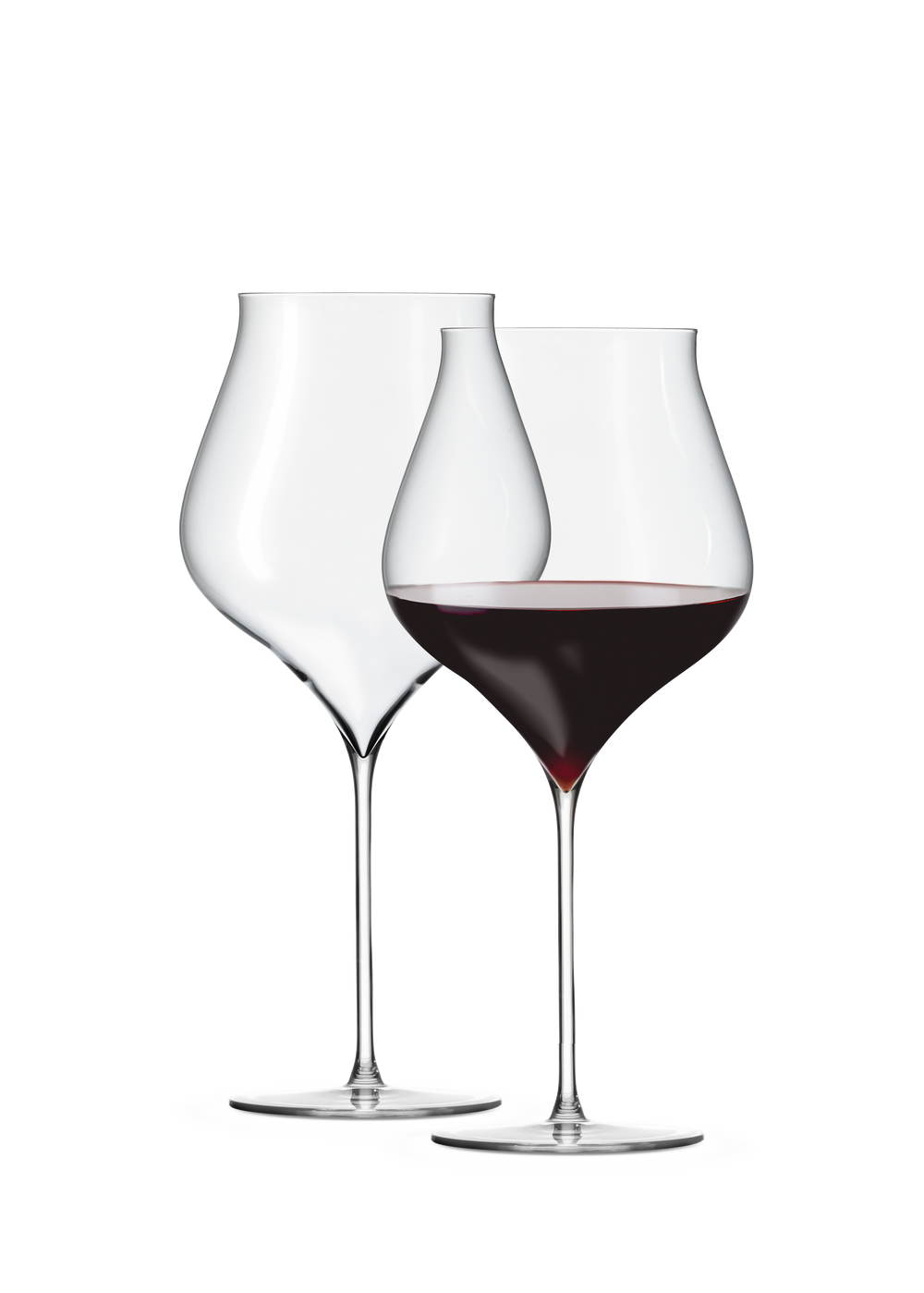 Notes Burgundy Glass 94 cl clear 2 pcs.