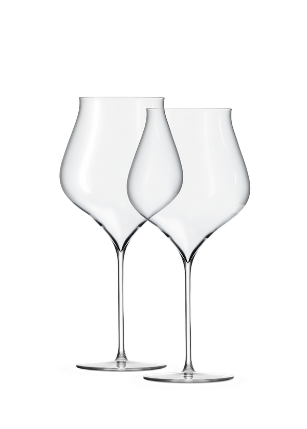 Notes Burgundy Glass 94 cl clear 2 pcs.