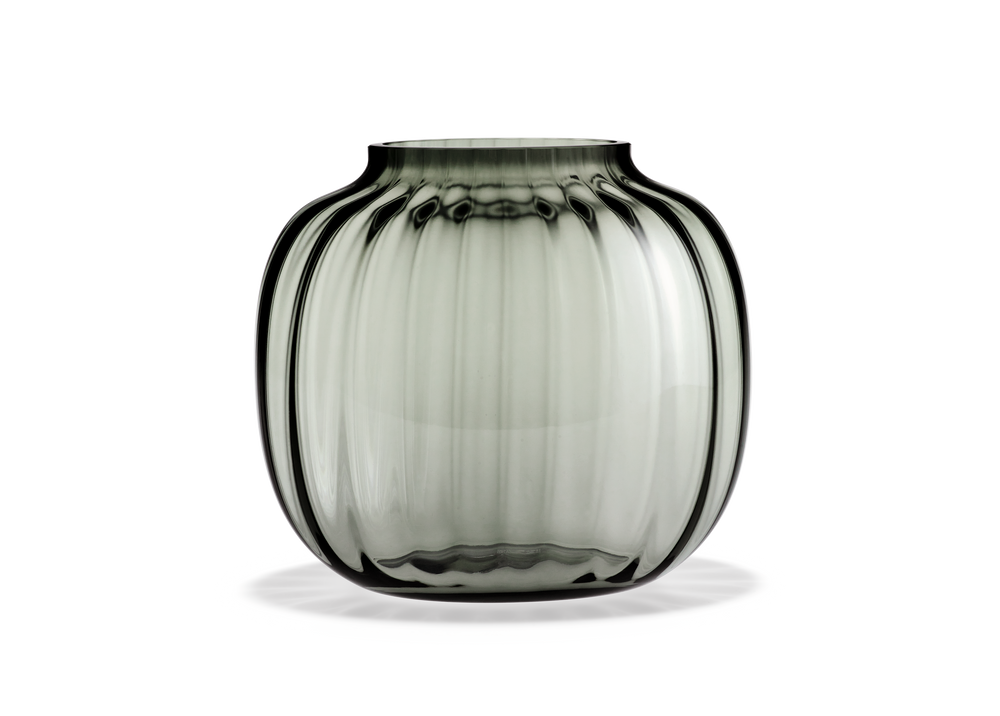 Primula Oval Vase H17.5 cm smoke