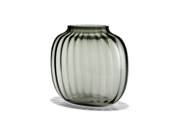 Primula Oval Vase H17.5 cm smoke