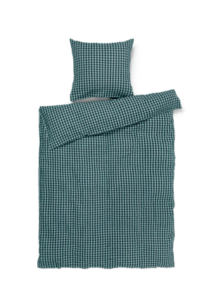 Bæk&Bølge Bed linen 140x200 cm DK green/light blue