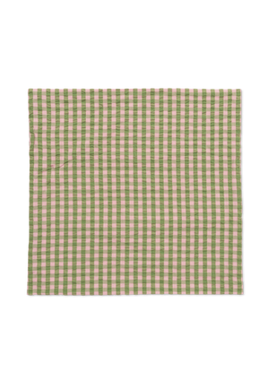 Bæk&Bølge Pillowcase 63x60 cm green/soft pink DK