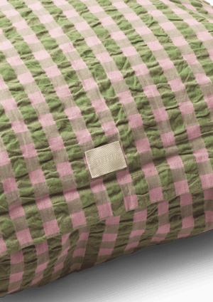 Bæk&Bølge Pillowcase 63x60 cm green/soft pink DK