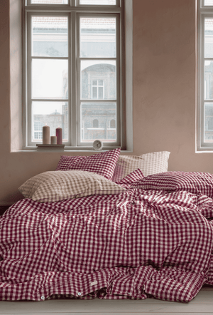 Bæk&Bølge Bed linen 220x220 cm plum/rose SE
