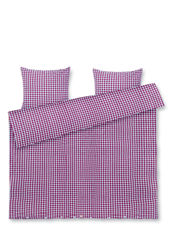 Bæk&Bølge Bed linen 200x220 cm fuchsia/mint DK