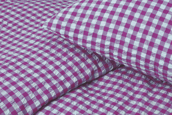Bæk&Bølge Bed linen 200x220 cm fuchsia/mint DK