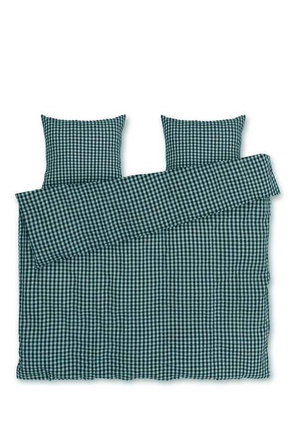 Bæk&Bølge Bed linen 200x220 cm green/light blue DK