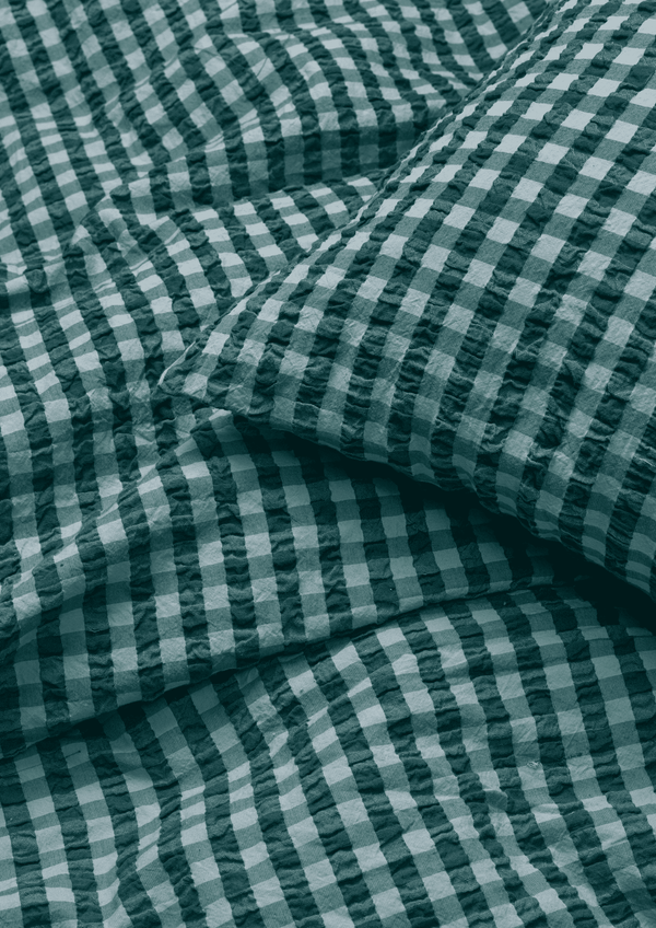 Bæk&Bølge Bed linen 200x220 cm green/light blue DK