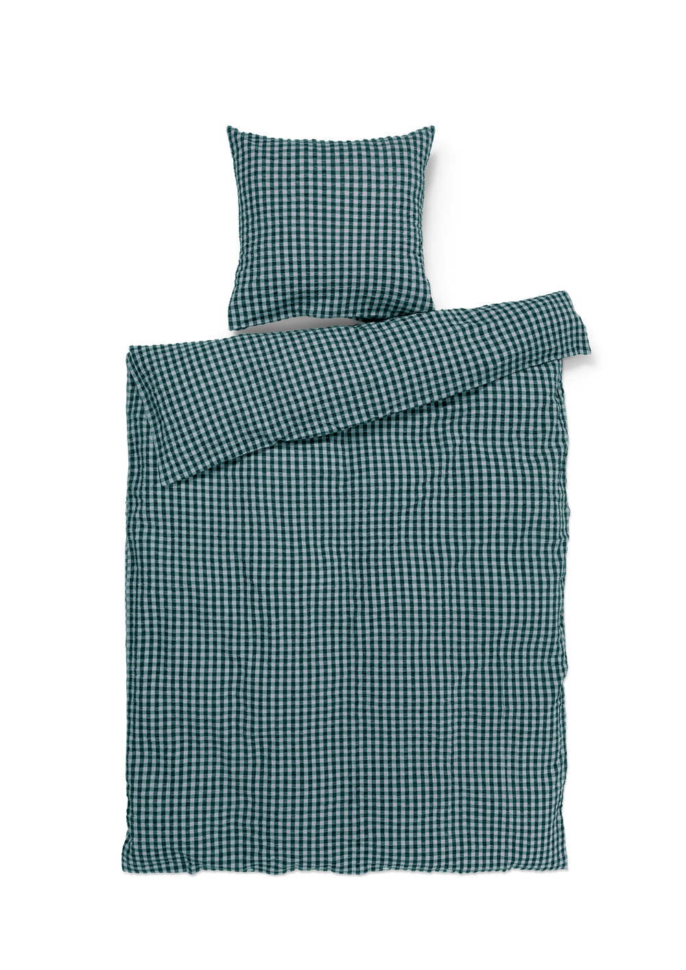 Bæk&Bølge Bed linen 150x210 cm green/light blue SE