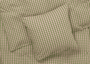Bæk&Bølge Bed linen 140x220 cm green/soft pink DK