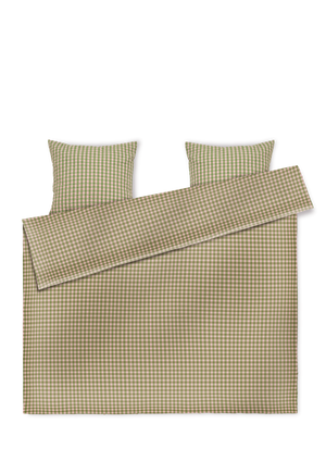 Bæk&Bølge Bed linen 200x220 cm green/soft pink DK