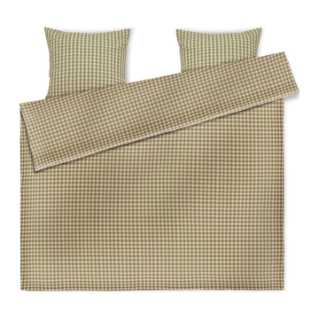 Bæk&Bølge Bed linen 200x220 cm green/soft pink DK
