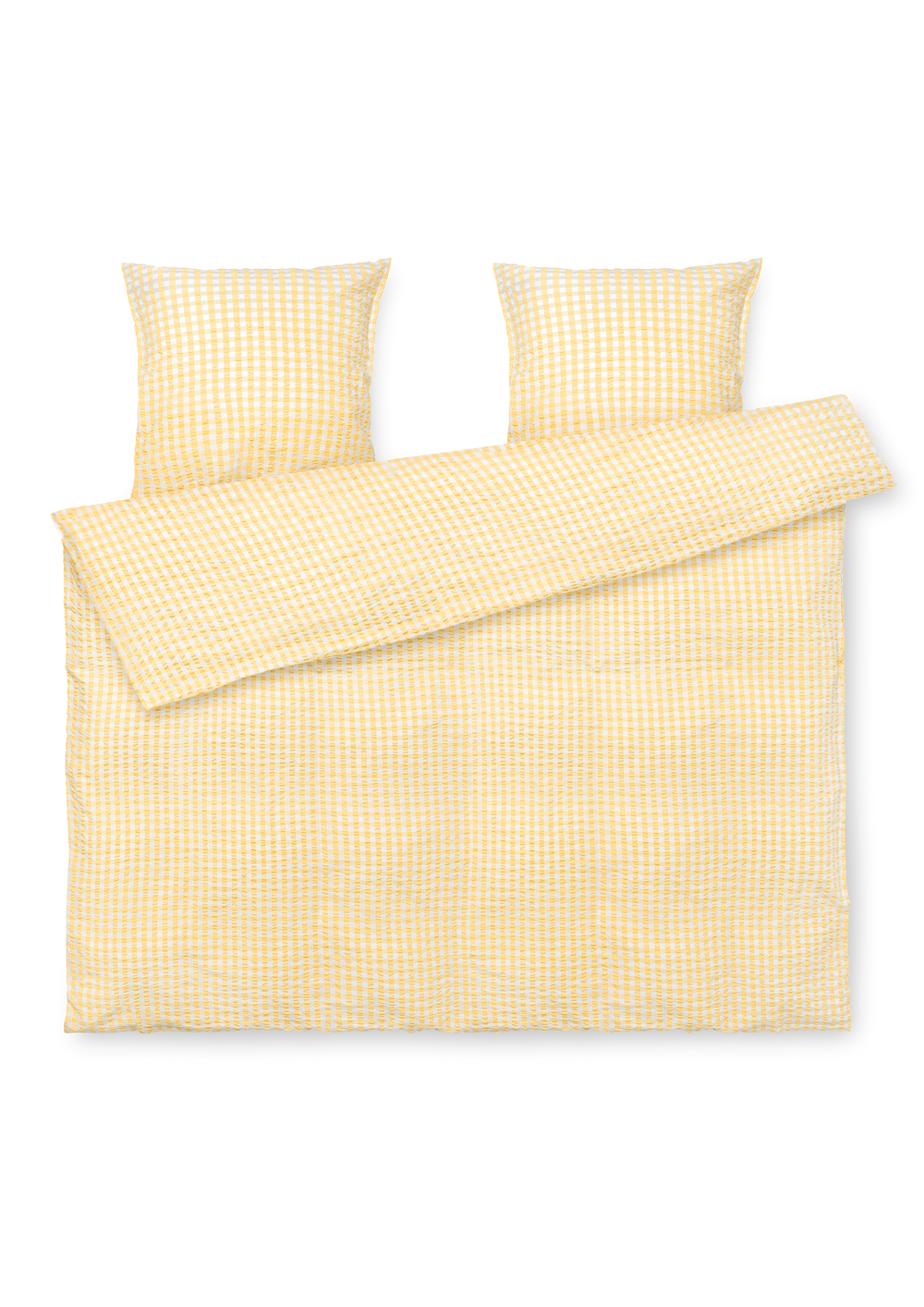 Bæk&Bølge Bed linen 200x220 cm yellow/white DK