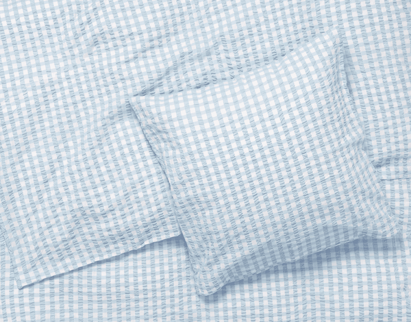Bæk&Bølge Bed linen 140x200 cm light blue/white DK