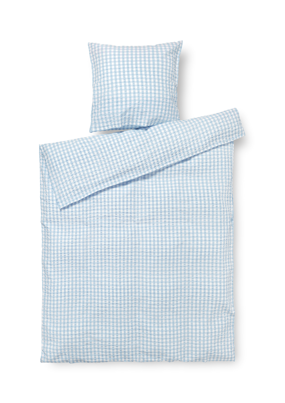 Bæk&Bølge Bed linen 140x200 cm light blue/white DK