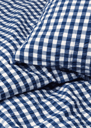 Bæk&Bølge Bed linen 140x200 cm dark blue/white DK