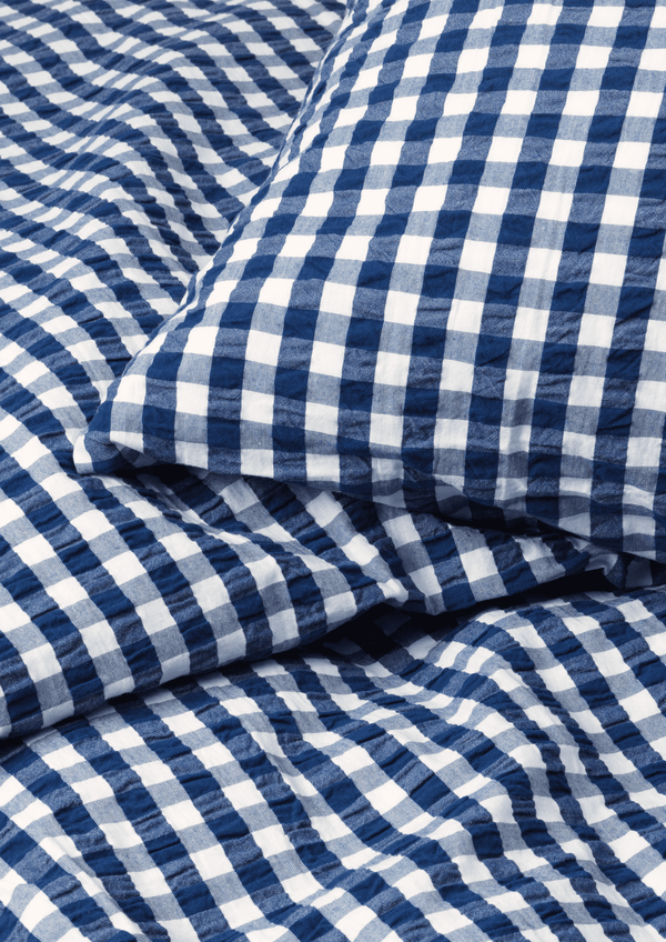 Bæk&Bølge Bed linen 140x200 cm dark blue/white DK