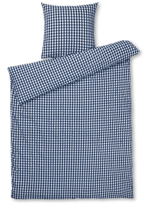 Bæk&Bølge Bed linen 140x220 cm dark blue/white DK
