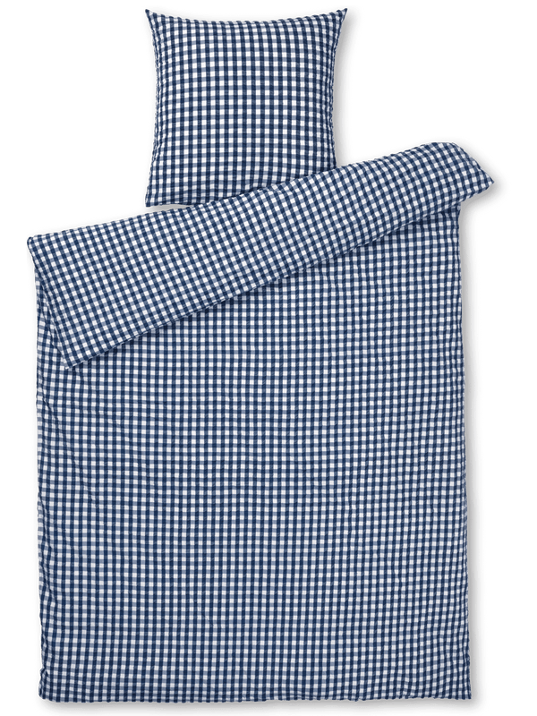 Bæk&Bølge Bed linen 140x220 cm dark blue/white DK