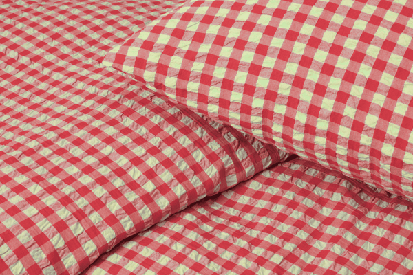 Bæk&Bølge Bed linen 200x220 cm red/yellow DK