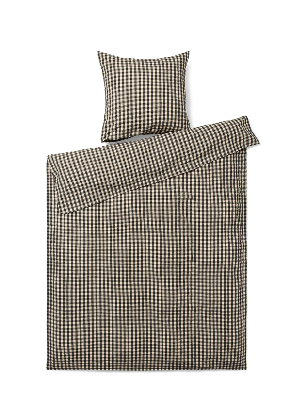Bæk&Bølge Bed linen 140x200 cm black/sand DK