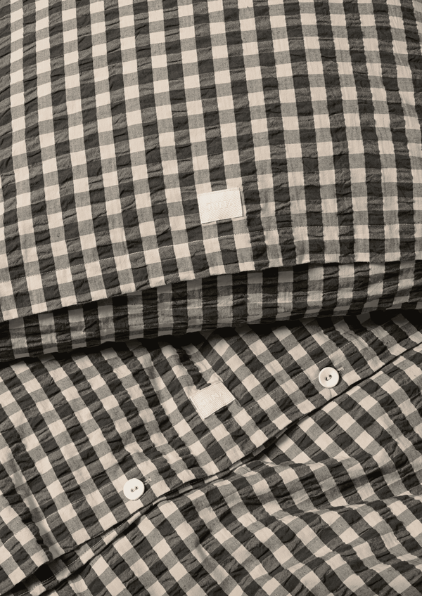 Bæk&Bølge Bed linen 200x220 cm black/sand DK