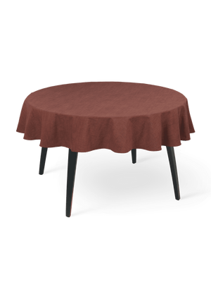 Basic Tablecloth round Ø170 cm chocolate
