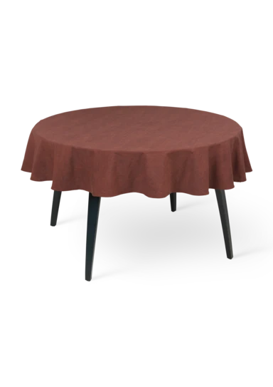 Basic Tablecloth round Ø170 cm chocolate