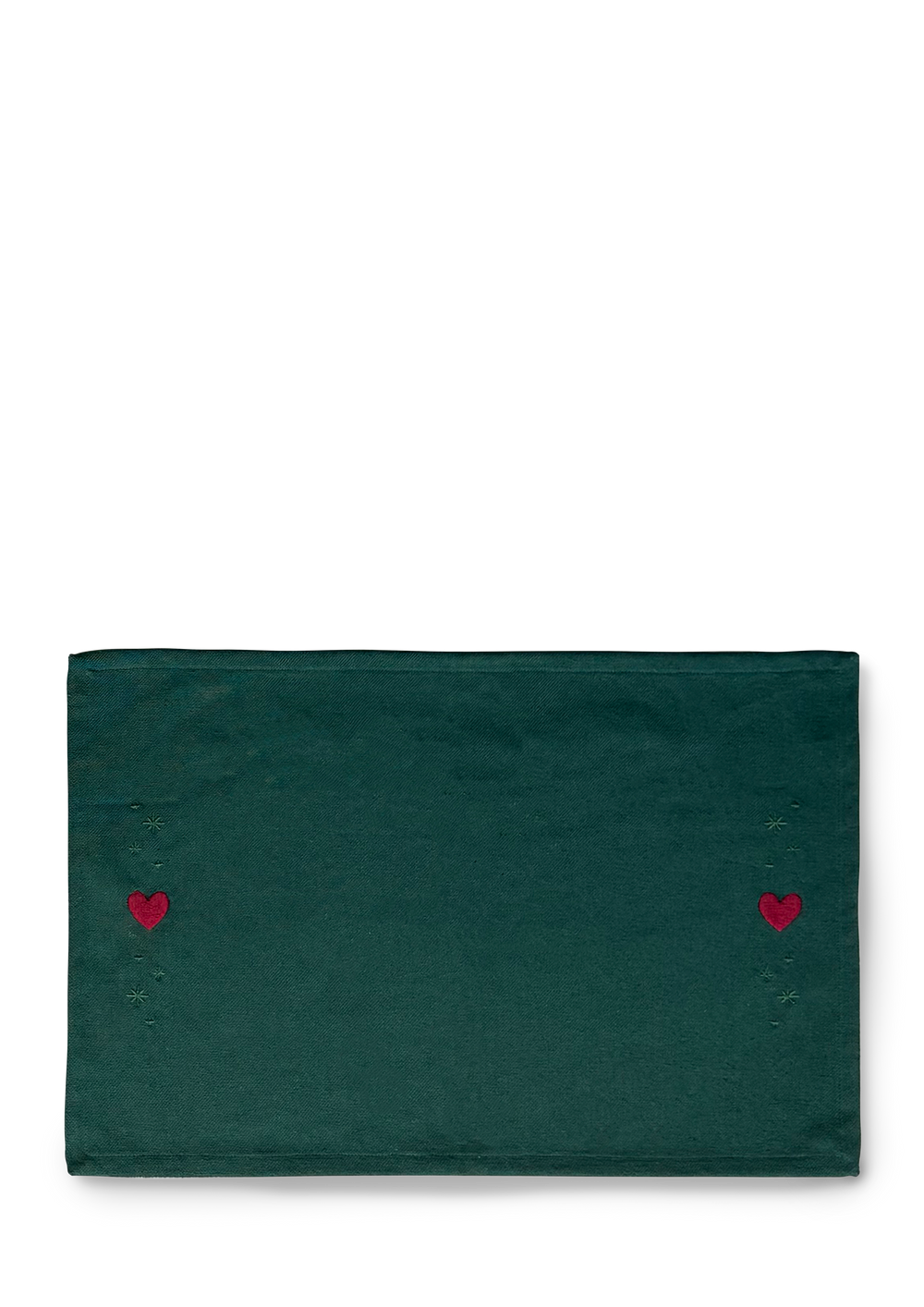 Christmas Fable Place mat Hearts 49x32 cm green