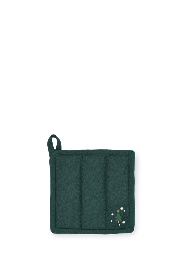 Christmas Fable Pot holder 22x22 cm green 1 pcs.