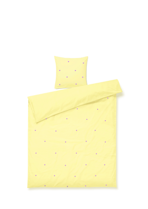 Daisy Bed linen 140x200 cm yellow DK