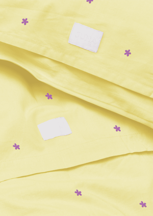 Daisy Bed linen 140x220 cm yellow DK