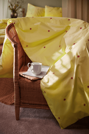 Daisy Bed linen 200x220 cm yellow DK
