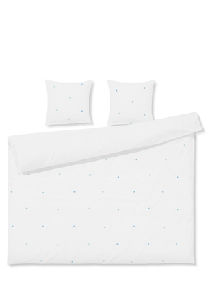 Daisy Bed linen 200x220 cm white/light blue DK