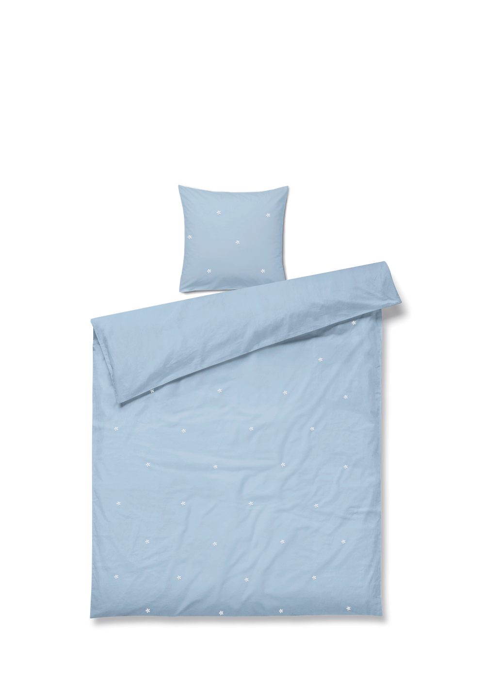 Daisy Bed linen 140x220 cm light blue DK