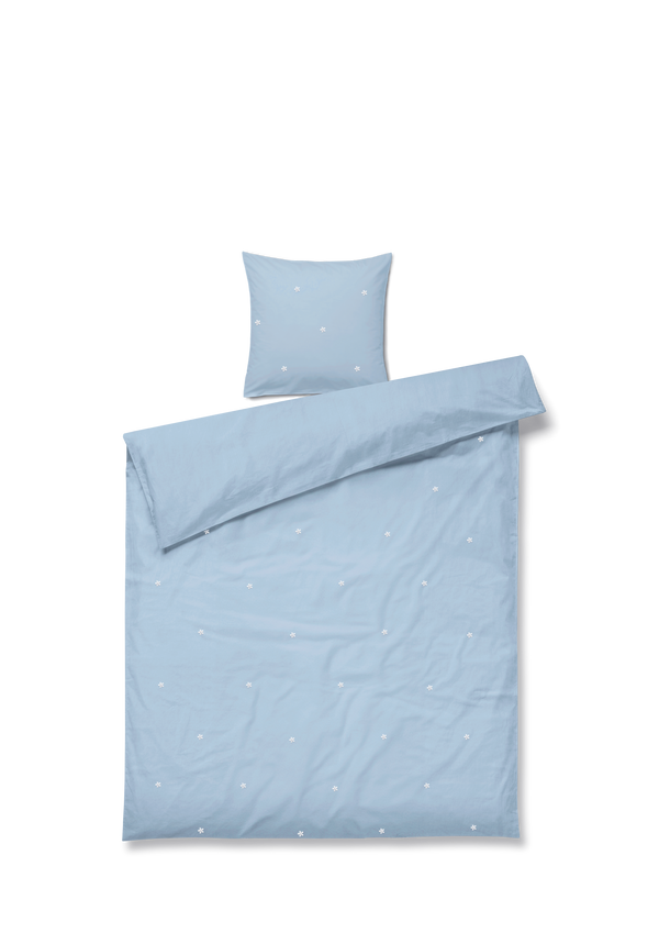 Daisy Bed linen 150x210 cm light blue SE