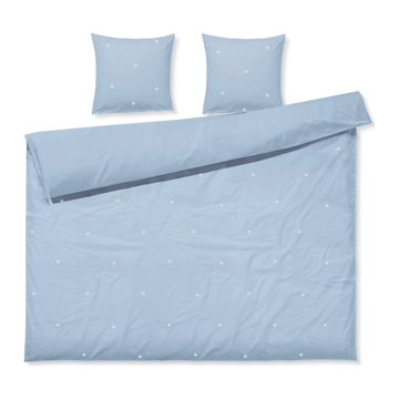 Daisy Bed linen 220x220 cm light blue SE