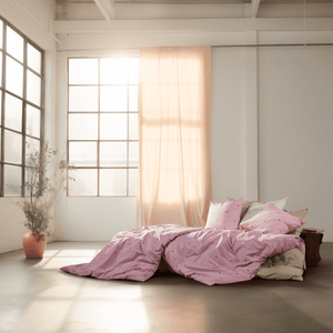 Daisy Bed linen 140x200 cm sand/white DK