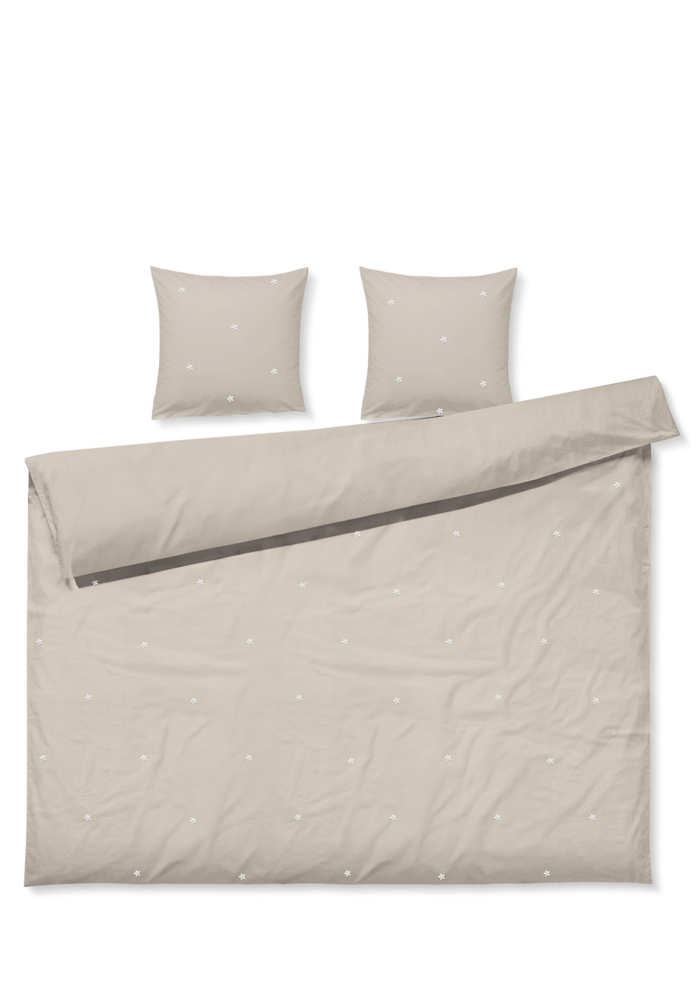 Daisy Bed linen 200x220 cm sand/white DK