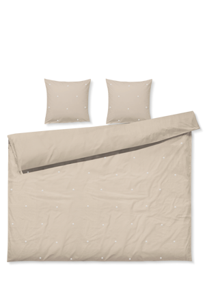 Daisy Bed linen 220x220 cm sand/white SE